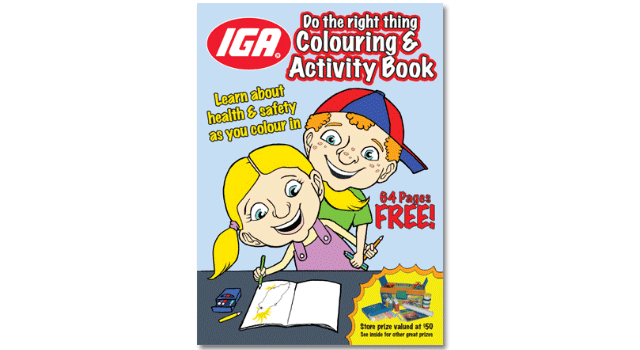 IGA Coloring Book cover