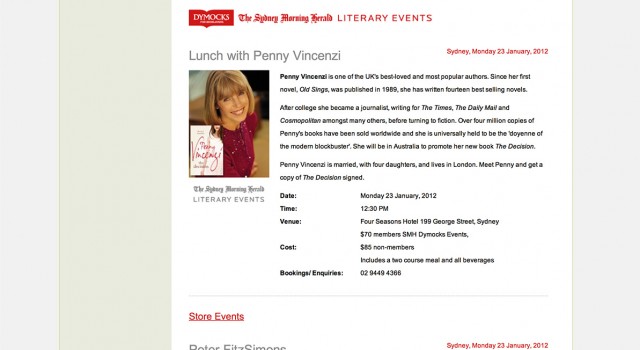 Dymocks Events