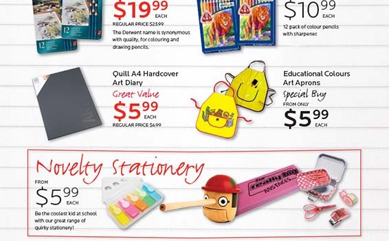 Dymocks Stationery Back to School catalogue