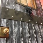Completed 2016 Halloween door close up with dragon door knocker