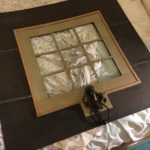 Halloween door 2017 window frame detail