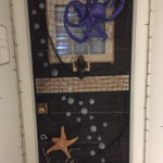 Halloween door 2017 - unlit