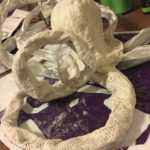 Sculpted octopus plastering