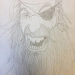 Pirate pencil sketch
